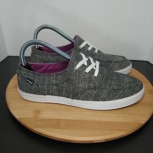 Reef Deckhand 2 Lace Up Boat Shoes Wmns 7.5 Fabric Canvas Water Sports Sneakers